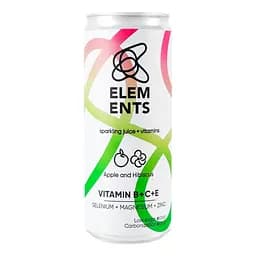 Напиток соковый Elements безалкогольный слабогазированный со вкусом яблоко и гибискус 330 мл