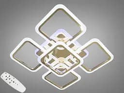 Світлодіодна люстра смарт світильник з пультом, золото, 120WСвітлодіодна люстра смарт світильник з пультом, 120W, коричнева