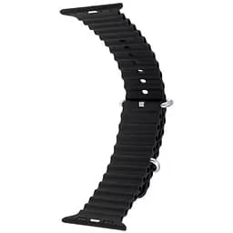 Ремінець Apple Watch Silicone Ocean Band Ultra 42/44/45/46/49 mm Чорний