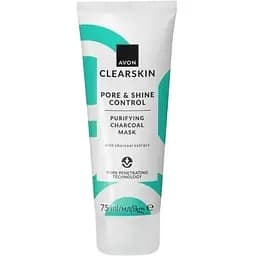 Очищаюча маска з екстрактом деревного вугілля Avon CLEARSKIN 75 мл