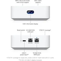 Маршрутизатор Ubiquiti UniFi Express 7 (UX7) - мініатюра 7