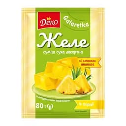 Желе Деко со вкусом ананаса 80 г