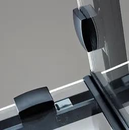 Душова кабіна Dusel DSL194B Black Matt 900x900x1900, Чорний матовий, Універсальна, прозрачний, Чорний матовий, 90x90 - мініатюра 9