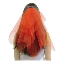 Фата на заколке со стразами