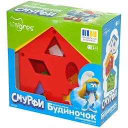 Іграшка-сортер Tigres Смурфи Будиночок розвиваючий (40068)