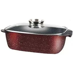 Гусятниця Zurrichberg ZBP-7102 з мармуровим покриттям з кришкою 32 см 5.6 л Бордо