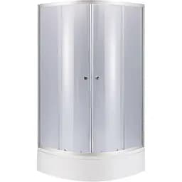 Набор душевая кабина Lidz Latwa SAT.MID.GR + душевой поддон Kapielka 80 х 80 см