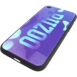 Чохол-накладка PUZOO Glass Printing with TPU Visions iPhone 7/8/SE 2020 Purple - мініатюра 4