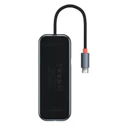 Хаб Baseus AcmeJoy 6-Port Type-CHUBtoHDXiaomi* 1+USB3.0*2+USB2.0*1+Type-C PD&Data* 1+RJ45*1 WKJZ010313 Dark Grey