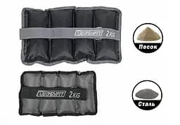 Обтяжувачі для ніг та рук з металом EasyFit Metal 2 кг (пара) - мініатюра 4