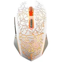 Безпровідна ігрова мишка Qukam RGB USB Charge з вбудованим акумулятором Білий