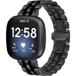 Металлический ремешок Primolux Steel Link для часов Fitbit Versa 4/Fitbit Sense 2 Black