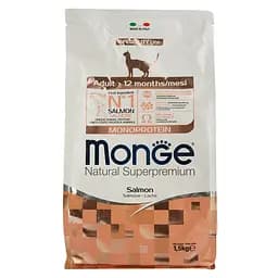 MONGE CAT Adult з лососем,1,5 кг (70005517) - мініатюра 2