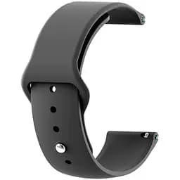 Ремінець Boorui для годинника 22 мм Sport design чорний (з кнопкою)