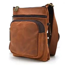 Кожаная мужская сумка через плечо TARWA 19х17х5 см sum0025703