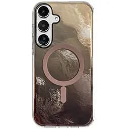 Чохол Epik TPU Shiny Mountain MagFit для Samsung Galaxy S25 FE Chocolate