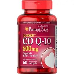 Натуральна добавка Puritan's Pride CO Q10 600 mg, 60 капсул