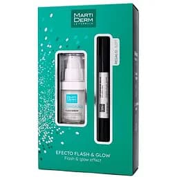 Набор Martiderm флеш сыворотка 15 мл + платинум бальзам для губ 4.5 мл