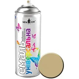 Эмаль New Ton универсальная 1040 серо-бежевый мат 400 мл в аэрозоль упаковке.