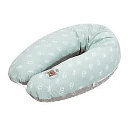 Подушка для вагітних та годування Papaella, 170х30 см, м'ятний та бежевий (8-33266)