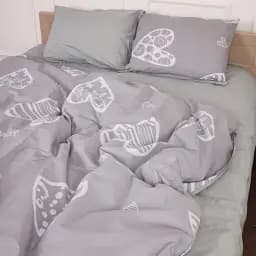 Комплект постільної білизни MirSon Бязь 17-4828 Emmerich 220х240 см сірий (2200009390067)