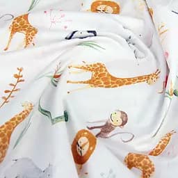 Простирадло Cosas на резинці 80х190х25 africa zoo, жовтий (AfricaZoo_80x190x25) - мініатюра 4