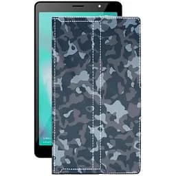 Чохол StatusCASE з екошкіри для планшету Tecno Tab P704a 4G Хаки-синій