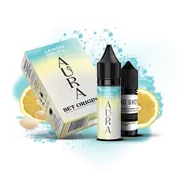 Набір компонентів для самозамісу сольової заправки Aura 15 мл Lemon Drops Лимон, 0-50 мг (17196)
