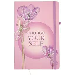 Блокнот на гумці Маlevaro Квіти дизайн 1 А5 13.6×20.8 см тверда обкладинка 80 аркушів (761322ML-1)