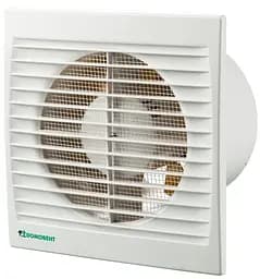 Вытяжной вентилятор Домовент 125 С1 с сеткой от насекомых.