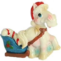 Сувенір Horse 5 см білий в ящ. 2 види (520355)