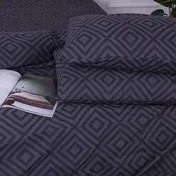 Простирадло MirSon Ranforce Elite 17-0625 Geometry Graphite 220х150 см (2200008204648) - мініатюра 4