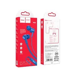 Провідні вакуумні навушники Hoco M86 Oceanic universal earphones with mic, 3.5mm, 1.2m, blue - мініатюра 3