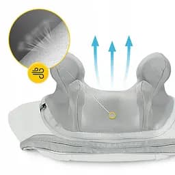 Накидка-масажер 4FIZJO Shiatsu Evo+ для шиї та спини, акумуляторний Grey (P-5905973404150) - мініатюра 2