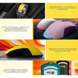 Ігрова миша Hator HTM514 Pulsar2 ESports Gaming 6200dpi 30G Lilac - мініатюра 6
