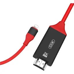 HDMI-переходник XO GB006 cable 1.8M Lightning to HDMI 2K Красный