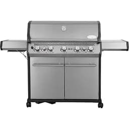 Газовий гриль Santos S-518 з бічним і заднім пальником, нержавіюча сталь (890604)