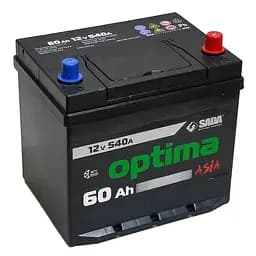 Автомобільний акумулятор Optima Asia 6СТ-60 (-/+) Євро 12В 60Ач 540А