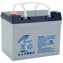 Тяговый аккумулятор RITAR EV12-33,12V 33Ah, M5 (195х130х168), Q1