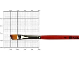 Кисть синтетика угловая Carrot 1097А №4 короткая ручка Kolos