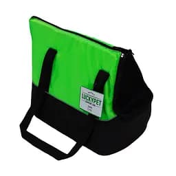 Сумка-переноска Lucky Pet №1 Дарсі, 40х23х34 см, чорна з салатовим