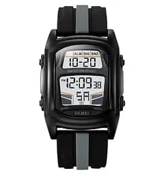 Годинник наручний чоловічий Skmei 2203 (Чорний з сірим)