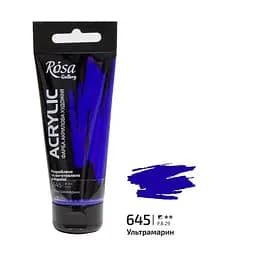 Краска акриловая Ультрамарин (645) 60 мл Rosa Gallery