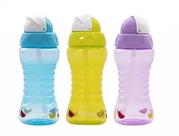 Поїльник для подорожей Baby Team з трубочкою 10+ міс. 300 мл салатовий (5005_салатовий) - мініатюра 4
