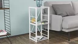 Етажерка 3/34 Ferrum-decor Серії Коннект 73x34x28 білий ДСП Бетон 16мм (FRD-105527) - мініатюра 2
