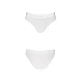 Трусики із прозорою вставкою Passion PS006 Panties white L - мініатюра 2