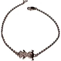 Серебряный браслет Qvaliz Девочка с фианитами. 905-00817 17