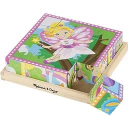 Деревянные кубики на платформе Melissa&Doug Принцессы и феи (MD19040)
