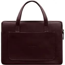 Кожаный чехол BlankNote с ручками для ноутбука 13 дюйм Бордовый