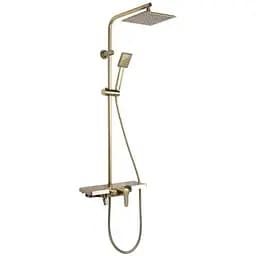 Душова система Rea Bravo brushed gold з виливом REA-P4121, Золотий